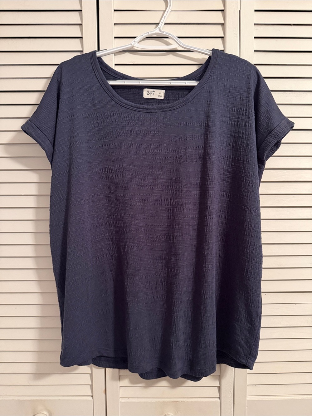 Maurice’s Navy Textured Short-Sleeve Women's Tee